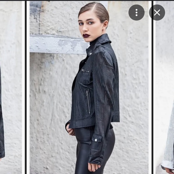 NWOT Jakett Women's Josey Black motorcycle leather jacket - Size Small - Picture 2 of 10